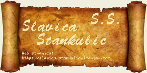 Slavica Stankulić vizit kartica